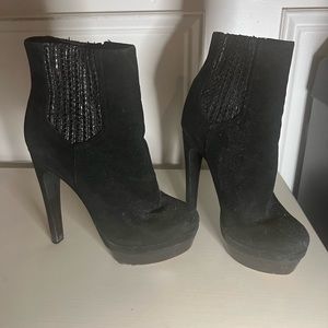 Rachel Zoe Black Platform Booties